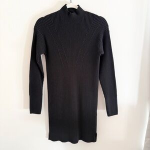 Abercrombie & Fitch Soft A&F Ribbed Sweater Dress XS Black